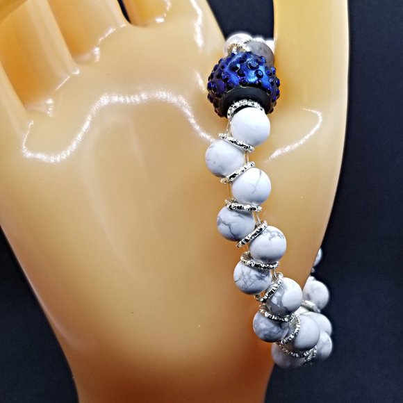 Howlite Goddess Bracelet Stretch - Picture 2 of 8